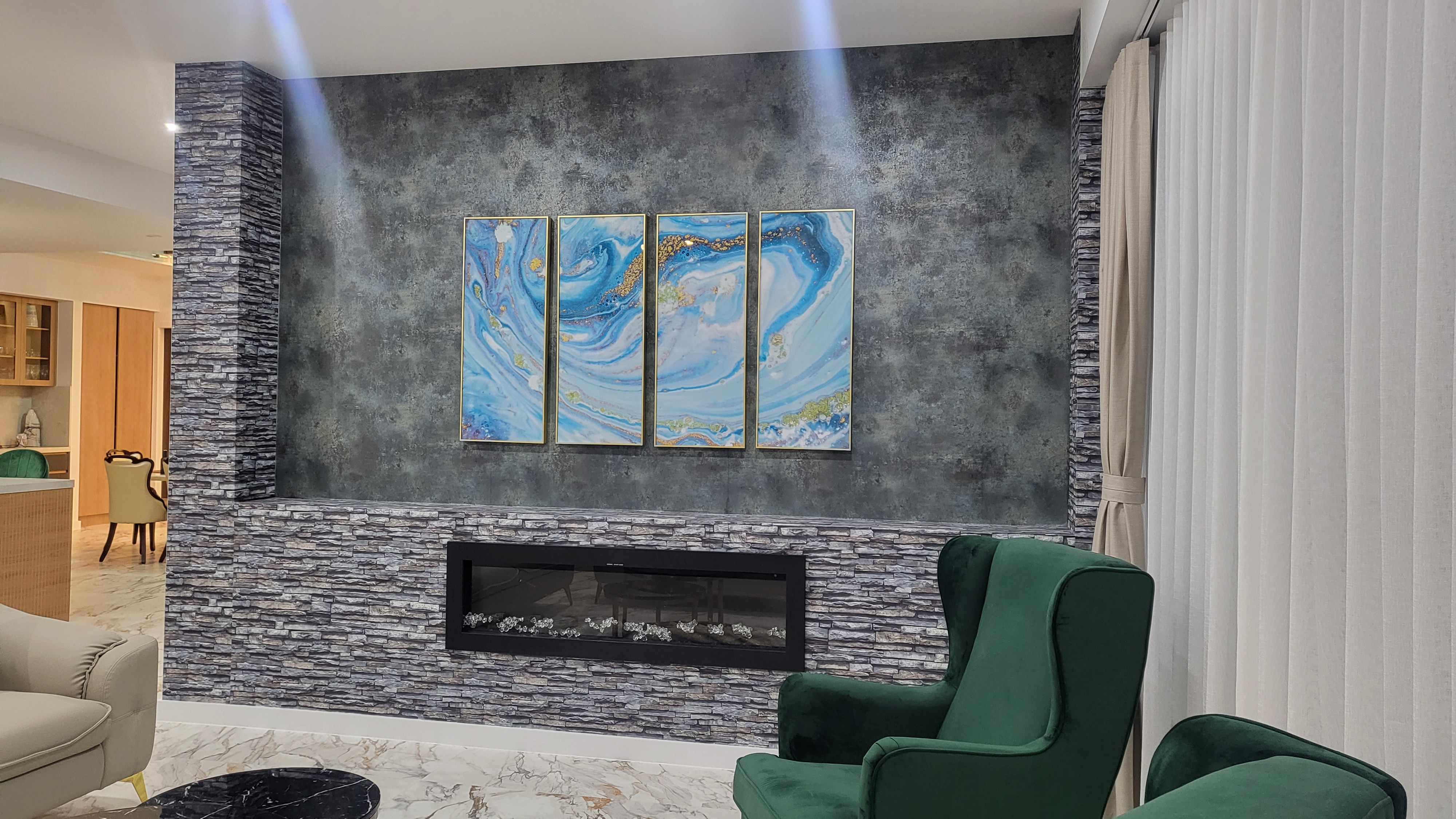 Professional wallpaper work by Wallpaper Masters